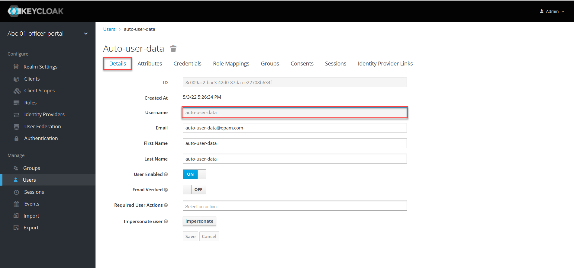 keycloak attributes access 4