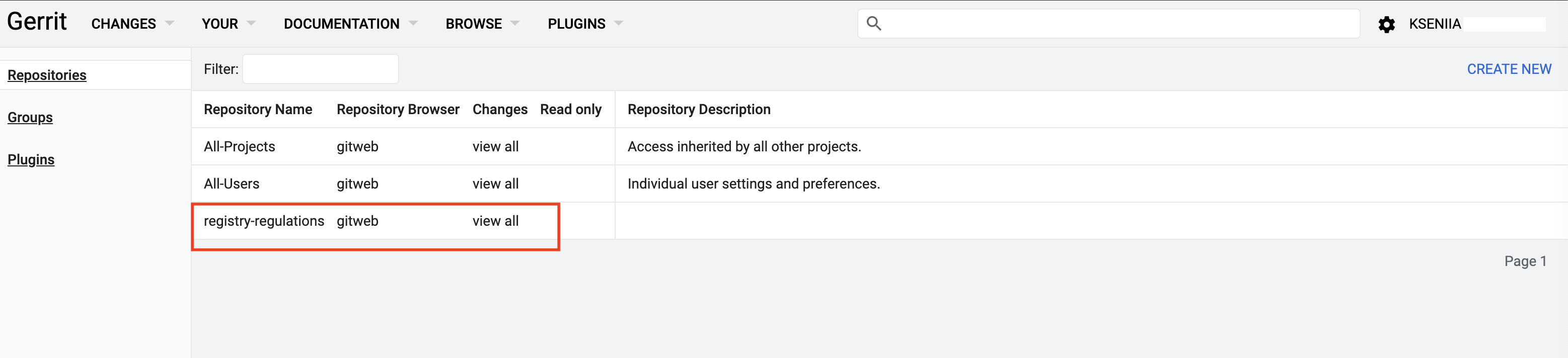 registry deploy regulation step 1