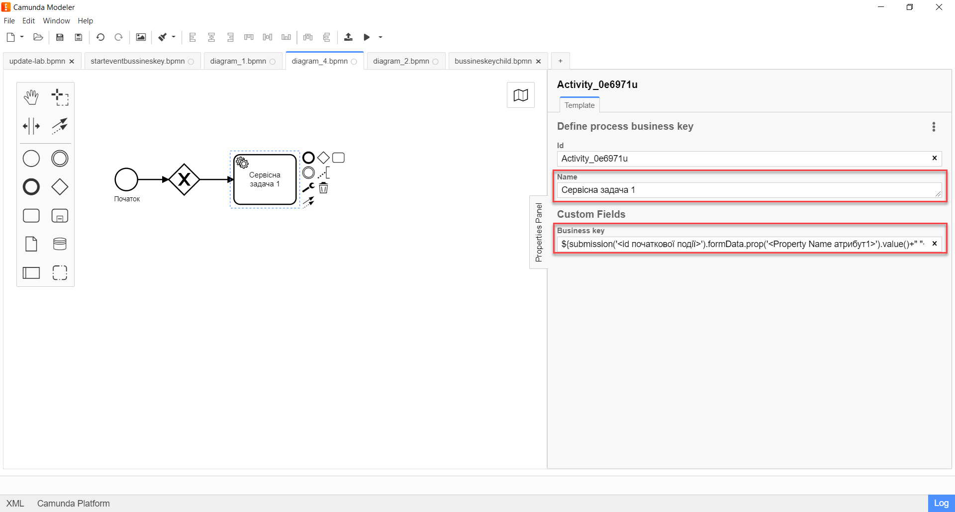 bp keys process stage template params