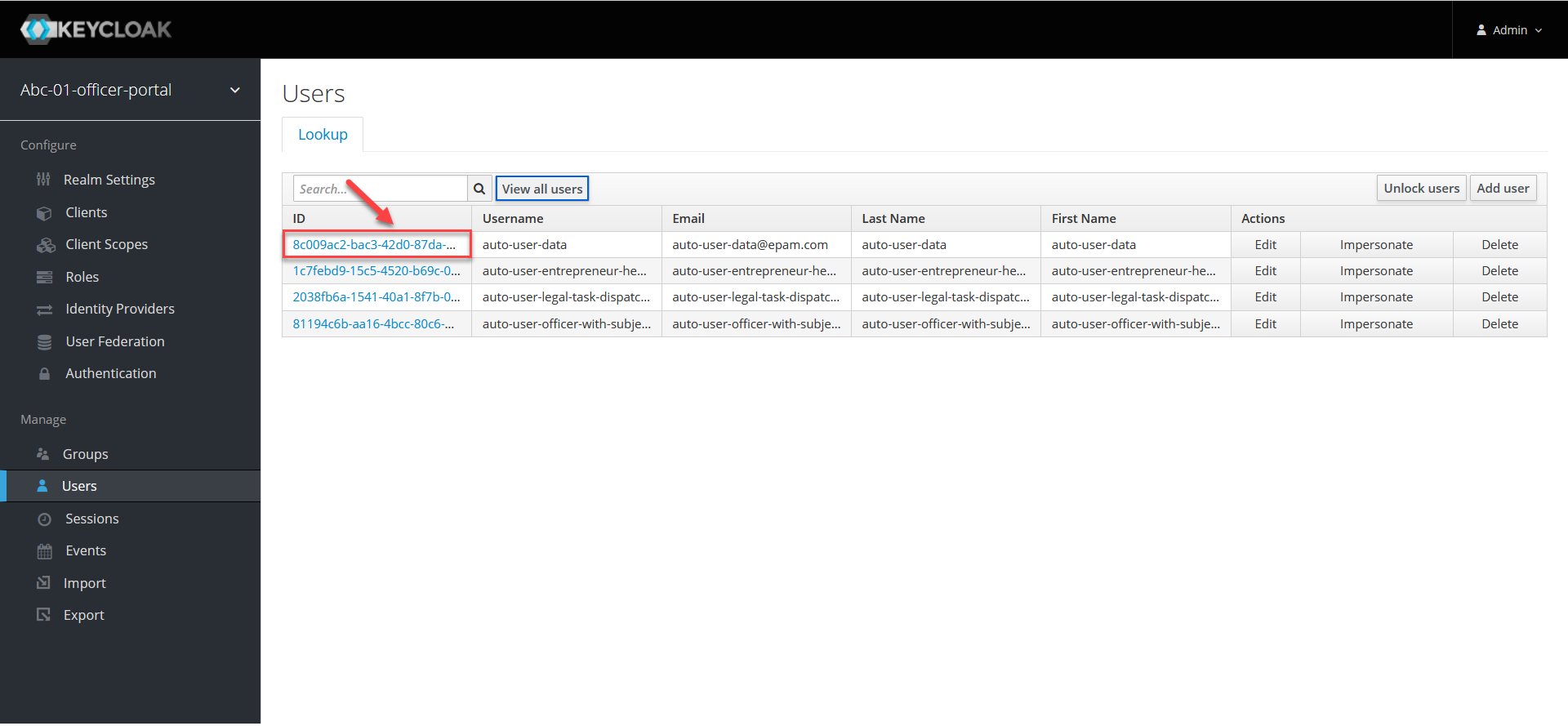 keycloak attributes access 3