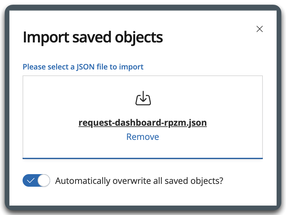 import dashboard 2