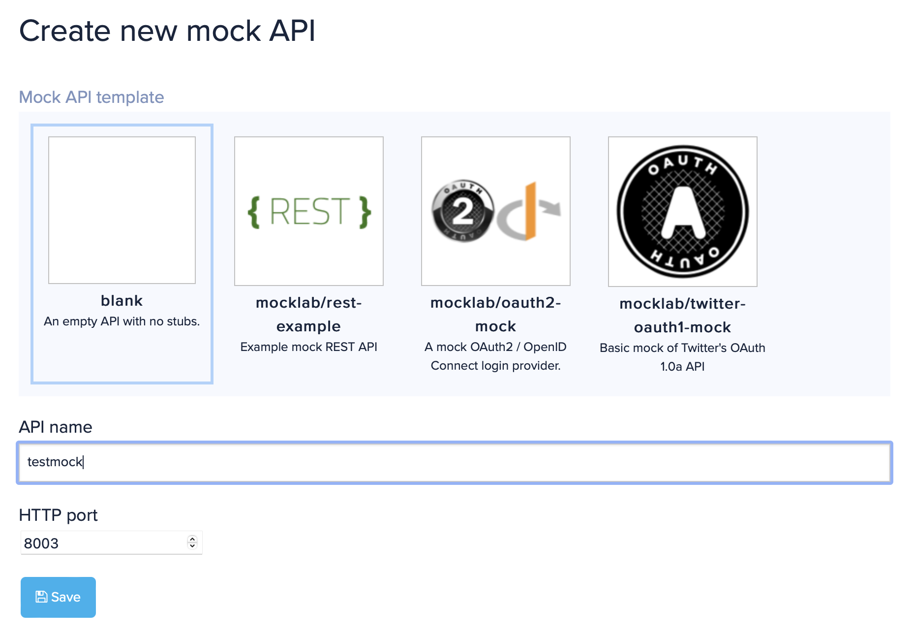 create new mock