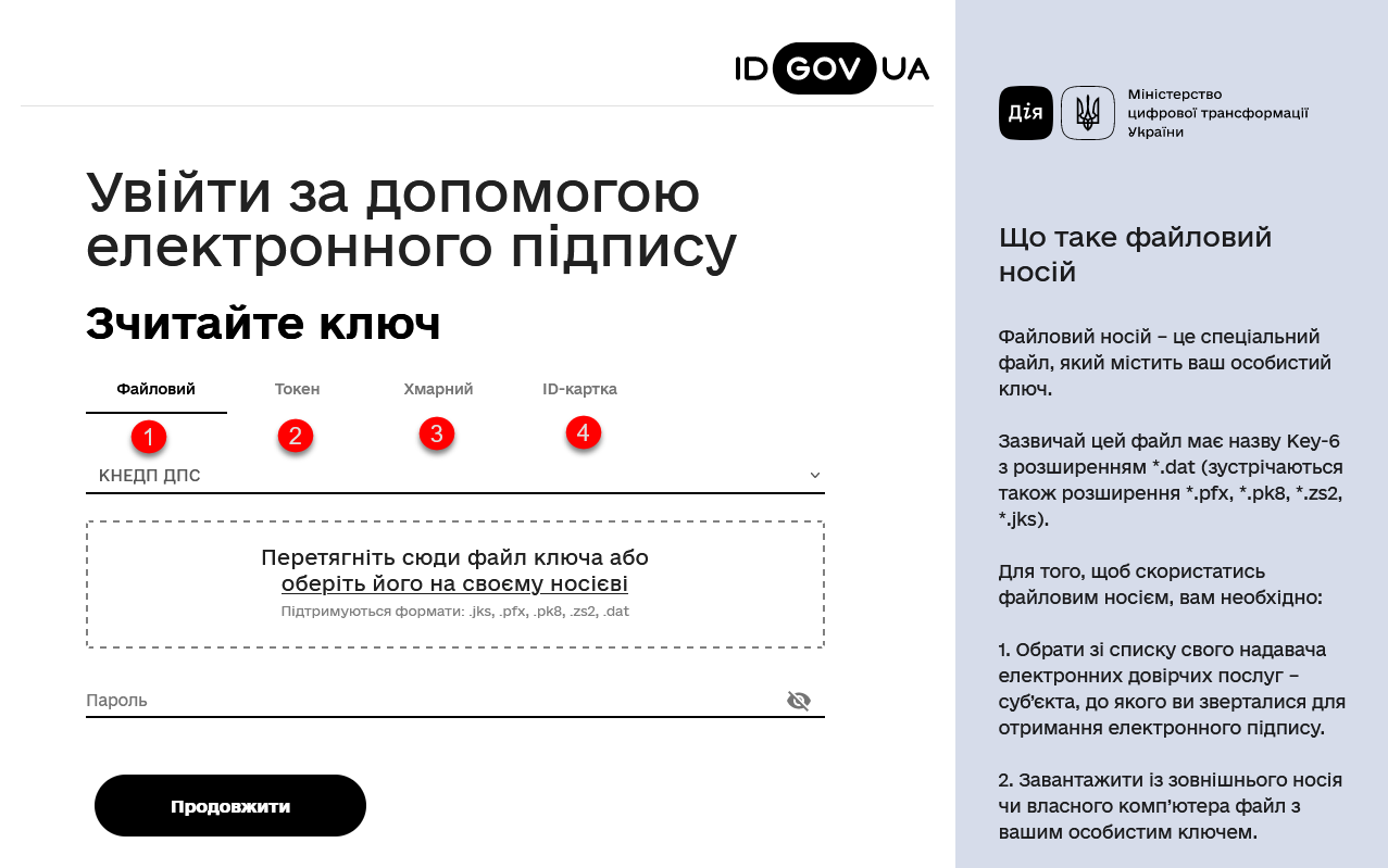 user auth idgovua 5