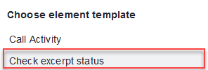 check excerpt status 1