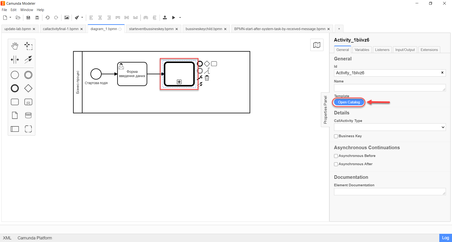 element temp call activity 2