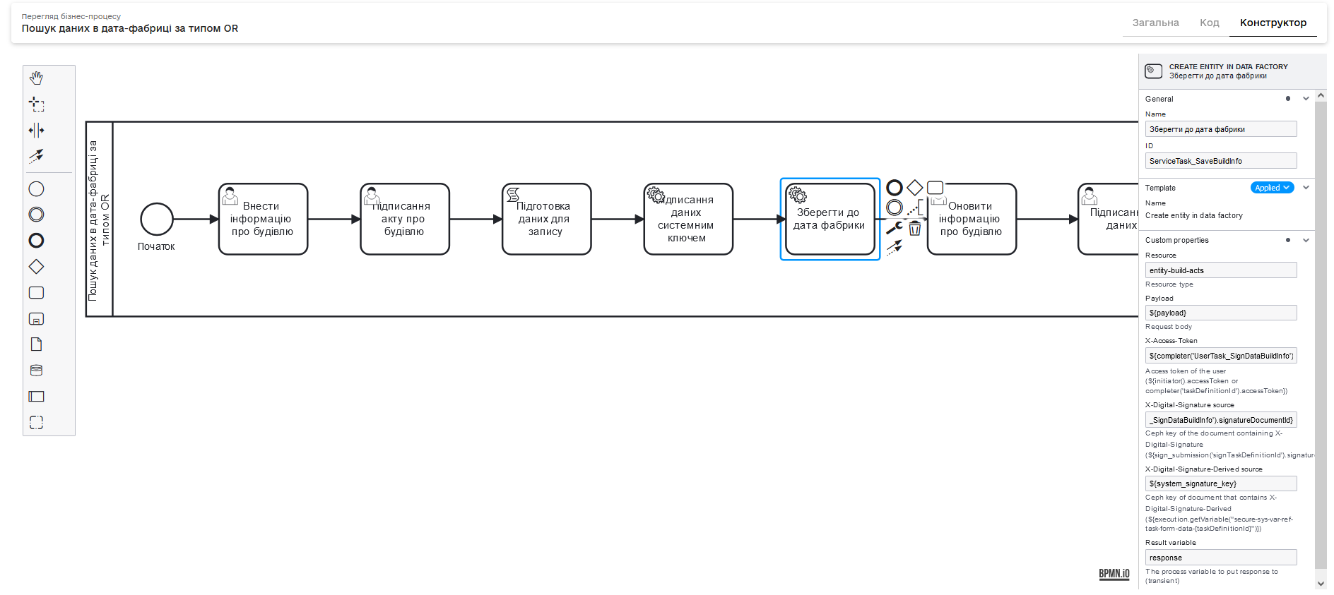 create entity 1