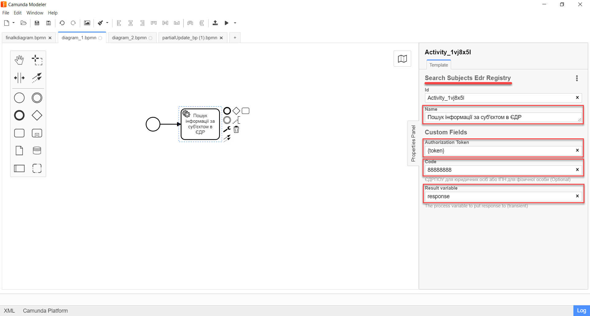 element template settings 1