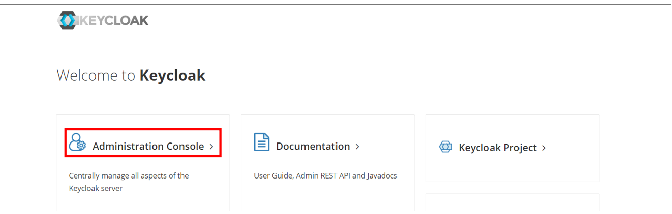 03 keycloak administration console