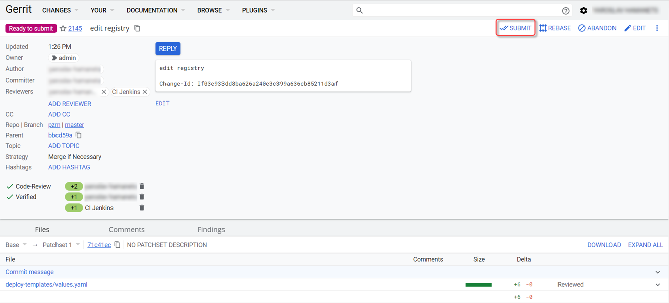 registry deploy regulation 11