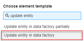 update entity 1